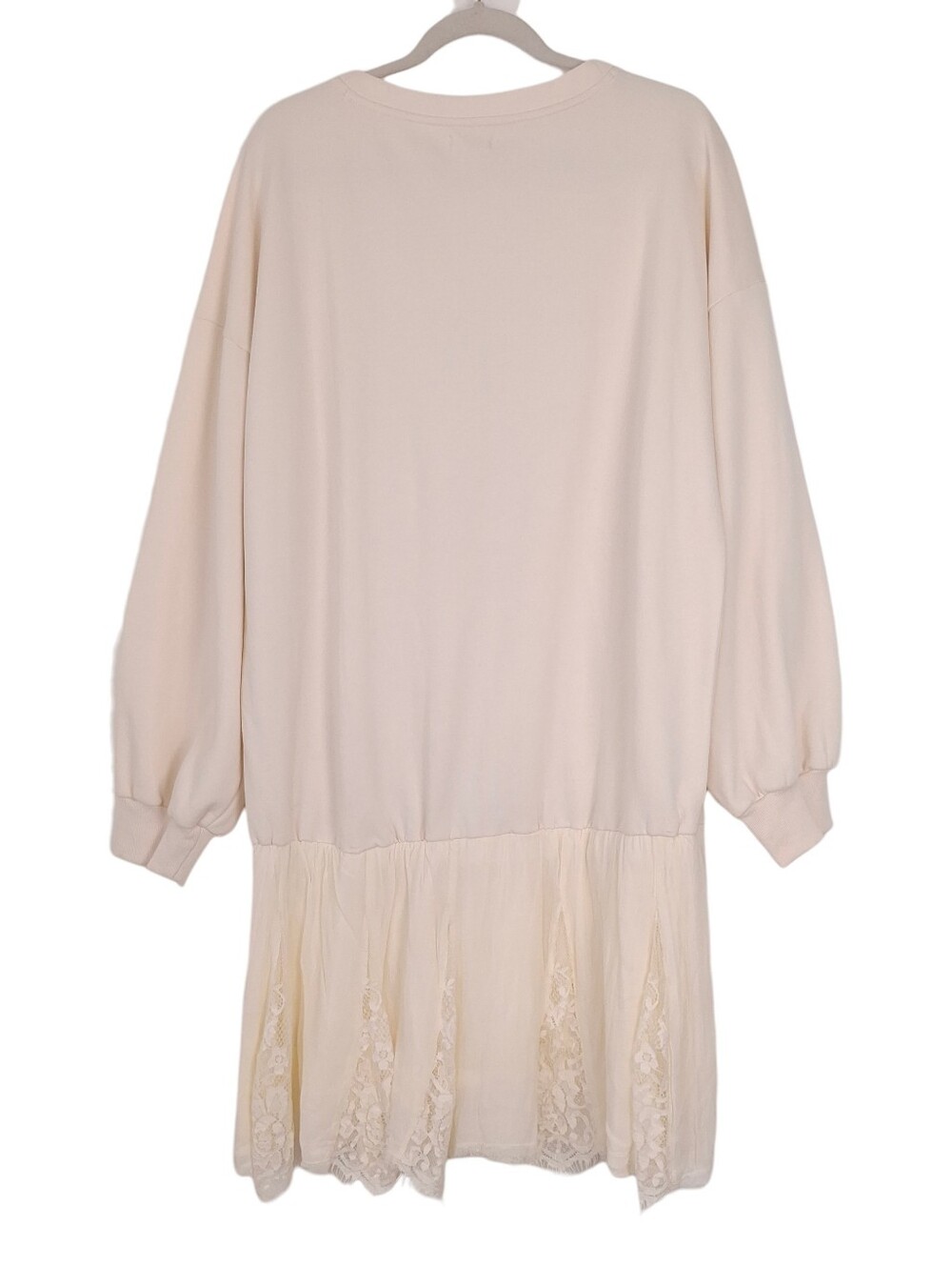 Anthropologie Pilcro Sweatshirt Twofer Mini Dress oversized collegiate cozy fall - Picture 2 of 11